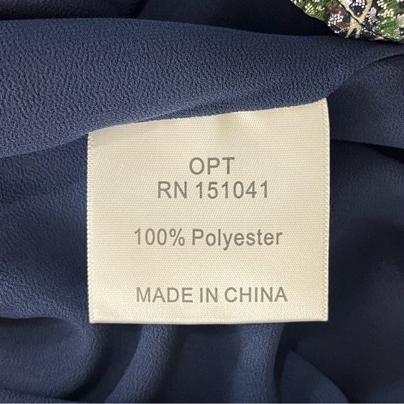 o.p.t Classic Smocked Maxi Dress in Blue Lurex - Picture 11 of 12